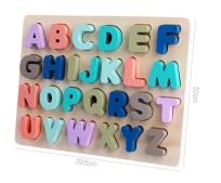 Opakowanie Układanka drewniana Alfabet litery duże