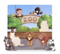 Opakowanie Układanka drewniana z uchwytami zoo