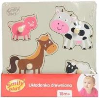 Opakowanie Układanka drewniana Zwierzęta domowe SPW83798 AN01