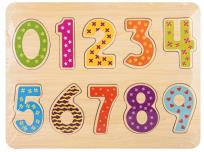 Opakowanie Układanka drewno - cyfry
