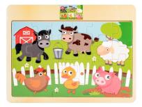 Opakowanie Układanka drewno - zwierzęta domowe