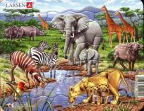 Opakowanie Układanka Zwierzęta egzotyczne 11 elementów