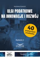Okładka książki Ulgi podatkowe na innowacje i rozwój w.2