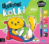 Okładka książki Ulubione kotki. Kredka segmentowa