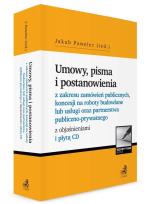 Okładka książki Umowy, pisma i postanowienia + CD