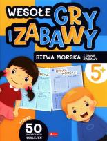 Okładka książki Wesołe gry i zabawy. Bitwa morska i inne zabawy - uszkodzone
