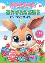 Okładka książki Wesoły zajączek kolorowanka