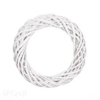 Opakowanie Wianek wiklinowy 25cm biały DPDN-032