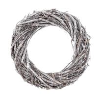 Opakowanie Wianek z gałązek bielony 20cm