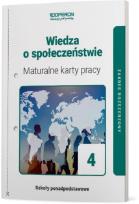 Okładka książki Wiedza o społeczeństwie maturalne karty pracy 4 liceum i technikum zakres rozszerzony
