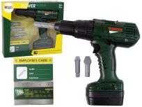 Opakowanie Wiertarka dla majsterkowicza zielona z wiertłami