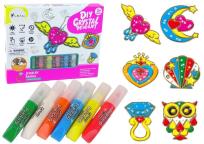 Opakowanie Witraże zawieszki DIY biżuteria 6 szt.