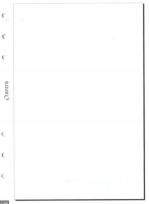 Opakowanie Wkład do organizera A5/czysta biała ANTRA