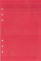 Opakowanie Wkład do organizera A5 kratka czerwona