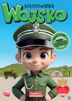 Okładka książki Wojsko. Kolorowanka z naklejkami