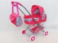 Opakowanie Wózek gondola różowo-szary