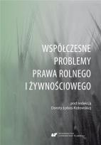 Okładka książki Współczesne problemy prawa rolnego i żywnościowego