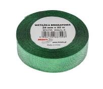 Opakowanie Wstążka brokatowa zielona 25xxx22m