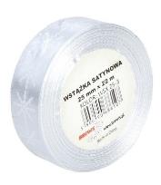 Opakowanie Wstążka satynowa z motywem świątecznym 25mmx22m