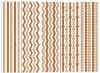 Opakowanie Wstążki samoprzylepne z brokatem 8x31cm