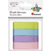 Opakowanie Wstążki satynowe 15mm/2m 6 kolorów