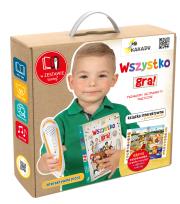 Okładka książki Wszystko gra Poznajemy instrumenty muzyczne Zestaw z piórem