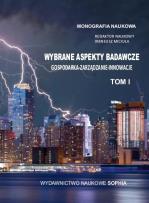 Okładka książki Wybrane aspekty badawcze. Gospodarka... T.1