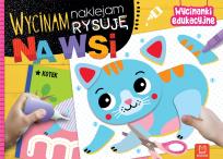 Okładka książki Wycinam, naklejam, rysuję. Na wsi. Wycinanki edukacyjne