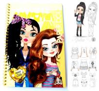 Opakowanie Wycinanki kolorowanki Lalki - żółte FRESH