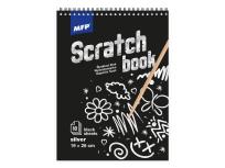 Opakowanie Wydrapywanka czarna holo 26x19cm 10 arkuszy