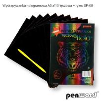 Opakowanie Wydrapywanka hologramowa A5 tęczowa