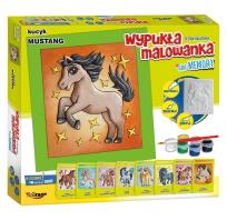 Opakowanie Wypukła malowanka Kucyk Mustang + gra memory