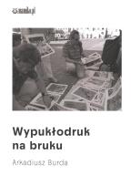 Okładka książki Wypukłodruk na bruku