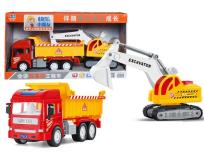 Opakowanie Wywrotka + koparka 40 cm ze światłem i dźwiękiem