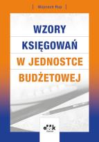 Okładka książki Wzory księgowań w jednostce budżetowej
