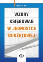 Okładka książki Wzory księgowań w jednostce budżetowej