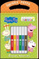 Okładka książki Zabawa kolorami. Świnka Peppa. Ulubione kolorowanki