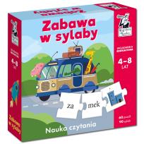 Okładka książki Zabawa w sylaby. Układanka edukacyjna 4-8 lat
