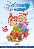 Okładka książki Zabawy na zimę. Kolorowanka