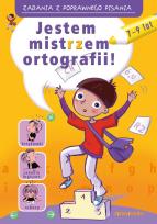 Okładka książki Zadania z poprawnego pisania. Jestem mistrzem...