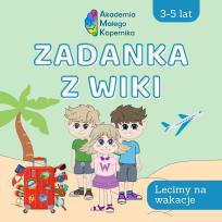 Okładka książki Zadanka z Wiki. Lecimy na wakacje