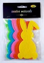 Opakowanie Zajączki z filcu 13cm 10szt mix