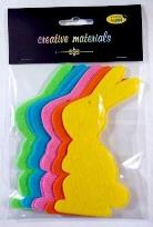 Opakowanie Zajączki z filcu 13cm 10szt mix