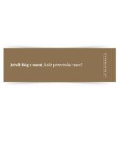 Opakowanie Zakładka duża - Jeżeli Bóg z nami