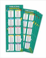 Opakowanie Zakładki do książek. Tabliczka mnożenia (5 szt)