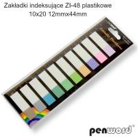 Opakowanie Zakładki indeksujące 12x44mm 10x20szt plastikowe
