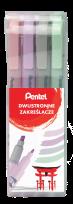 Opakowanie Zakreślacz dwustronny pastelowy 4 kolory