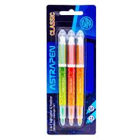 Opakowanie Zakreślacz i cienkopis 2w1 Astrapen 3 kolory