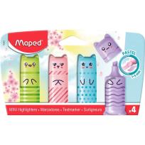 Opakowanie Zakreślacz mini Kawaii Pastel mix 4szt MAPED