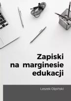 Okładka książki Zapiski na marginesie edukacji
